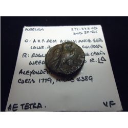 271-275 A.D. 2ND REIGN ANCIENT COIN VERY FINE