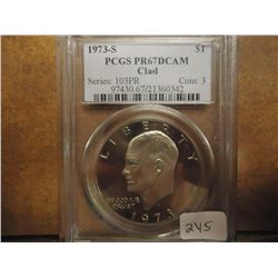 1973-S IKE DOLLAR PCGS PR67 DCAM