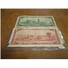 Image 2 : CANADA 1967 $1 AND 1954 $2 BILLS
