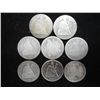 Image 1 : 8 ASSORTED 1880'S  SEATED LIBERTY DIMES