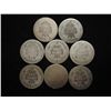 Image 2 : 8 ASSORTED 1880'S  SEATED LIBERTY DIMES