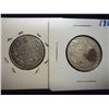 Image 2 : 1910 & 1916 CANADA SILVER 25 CENTS