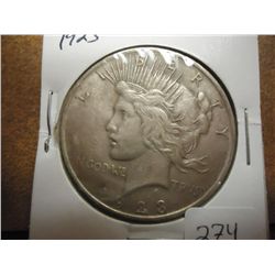 1923 PEACE SILVER DOLLAR