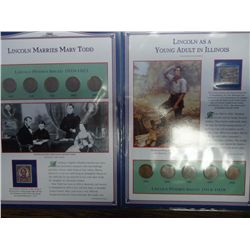 2-LINCOLN CENT & STAMP SETS SEE DESCRIPTION