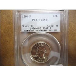1994-P WASHINGTON QUARTER PCGS MS64
