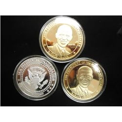 3-2009 BARACK OBAMA INAUGURATION TOKENS (PF)