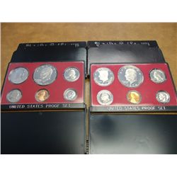 1974 & 1975 US PROOF SETS (WITH BOXES)