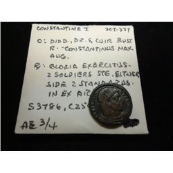 307-337 A.D. CONSTANTINE I ANCIENT COIN AU