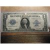 Image 1 : 1923 LARGE SIZE $1 SILVER CERTIFICATE TAPE ON IT