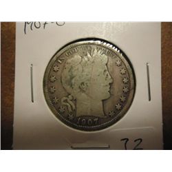 1907-O BARBER HALF DOLLAR