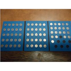 1965 & UP ROOSEVELT DIME SET WITH 70 COINS