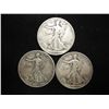 Image 1 : 1935,36-S & 39-S WALKING LIBERTY HALF DOLLARS