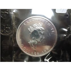 1999 CANADA $5 SILVER MAPLE LEAF UNC