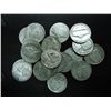Image 1 : 20 ASSORTED 35% SILVER JEFFERSON WAR NICKELS