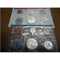 1964 SILVER US MINT SET (UNC) P/D (WITH ENVELOPE)