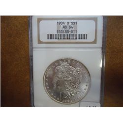 1904-O MORGAN SILVER DOLLAR NGC MS64