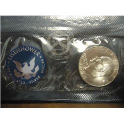 1974-S  IKE SILVER DOLLAR UNC (BLUE PACK)