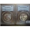 Image 1 : 1954 & 54-D FRANKLIN HALF DOLLARS PCGS MS64FBL'S