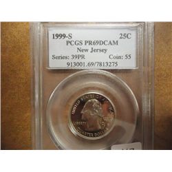 1999-S NEW JERSEY QUARTER PCGS PR69 DCAM