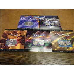 5 US MINT 50 STATE QUARTERS P & D UNC SETS