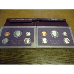 1984 & 1985 US PROOF SETS (WITH BOXES)