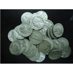 40 ASSORTED 35% SILVER JEFFERSON WAR NICKELS