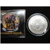 Image 2 : 2001 COLORIZED AMERICAN SILVER EAGLE "DEFENDERS