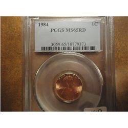 1984 LINCOLN CENT PCGS MS65RD