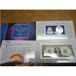 2000 US MILLENNIUM COINAGE & CURRENCY SET