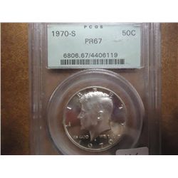 1970-S KENNEDY HALF DOLLAR PCGS PR67