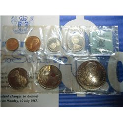 1967 NEW ZEALAND SPECIMEN SET 7 COINS