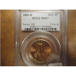 2002-D SACAGAWEA DOLLAR PCGS MS67