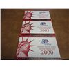 Image 1 : 2000,03 & 04 US SILVER PROOF SETS (WITH BOXES)