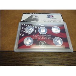 2008 SILVER 50 STATE QUARTERS PF SET WITH BOX