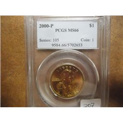 2000-P SACAGAWEA DOLLAR PCGS MS66