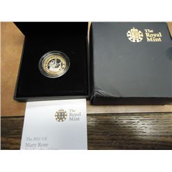 2011 UNITED KINGDOM MARY ROSE 2 POUND SILVER PF