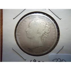 1900 NEWFOUNDLAND SILVER 50 CENTS