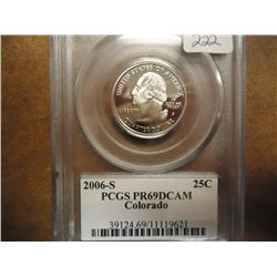 2006-S COLORADO QUARTER PCGS PR69 DCAM