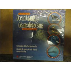 CANADA'S OCEAN GIANTS STERLING SILVER 50 CENT