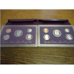 1992 & 1993 US PROOF SETS (WITH BOXES)