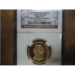 2007-S ADAMS DOLLAR NGC PF69 ULTRA CAMEO