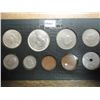 Image 1 : SET OF 7 GREECE COINS IN VINTAGE HOLDER SOME SILV.