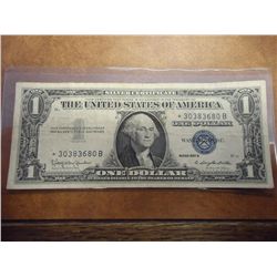 1957-B $1 SILVER CERTIFICATE STAR NOTE