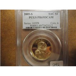 2005-S SACAGAWEA DOLLAR PCGS PR69 DCAM