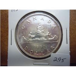 1950 CANADA SILVER DOLLAR UNC