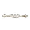 Image 1 : 18KT Two-Tone Gold 1.00ctw Diamond Pin