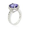 Image 3 : 18KT White Gold 3.06ct Tanzanite and Diamond Ring