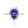 Image 1 : 14KT Two-Tone Gold 1.92ct Tanzanite and Diamond Ring