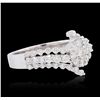 Image 2 : 18KT White Gold 1.17ctw Diamond Ring