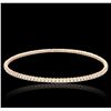 Image 1 : 14KT Rose Gold 2.70ctw Diamond Bangle Bracelet